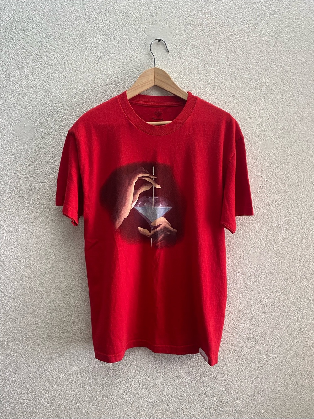 Diamond Supply Co Taste The Diamond Life Red T-Shirt Men's Large Short Sleeve